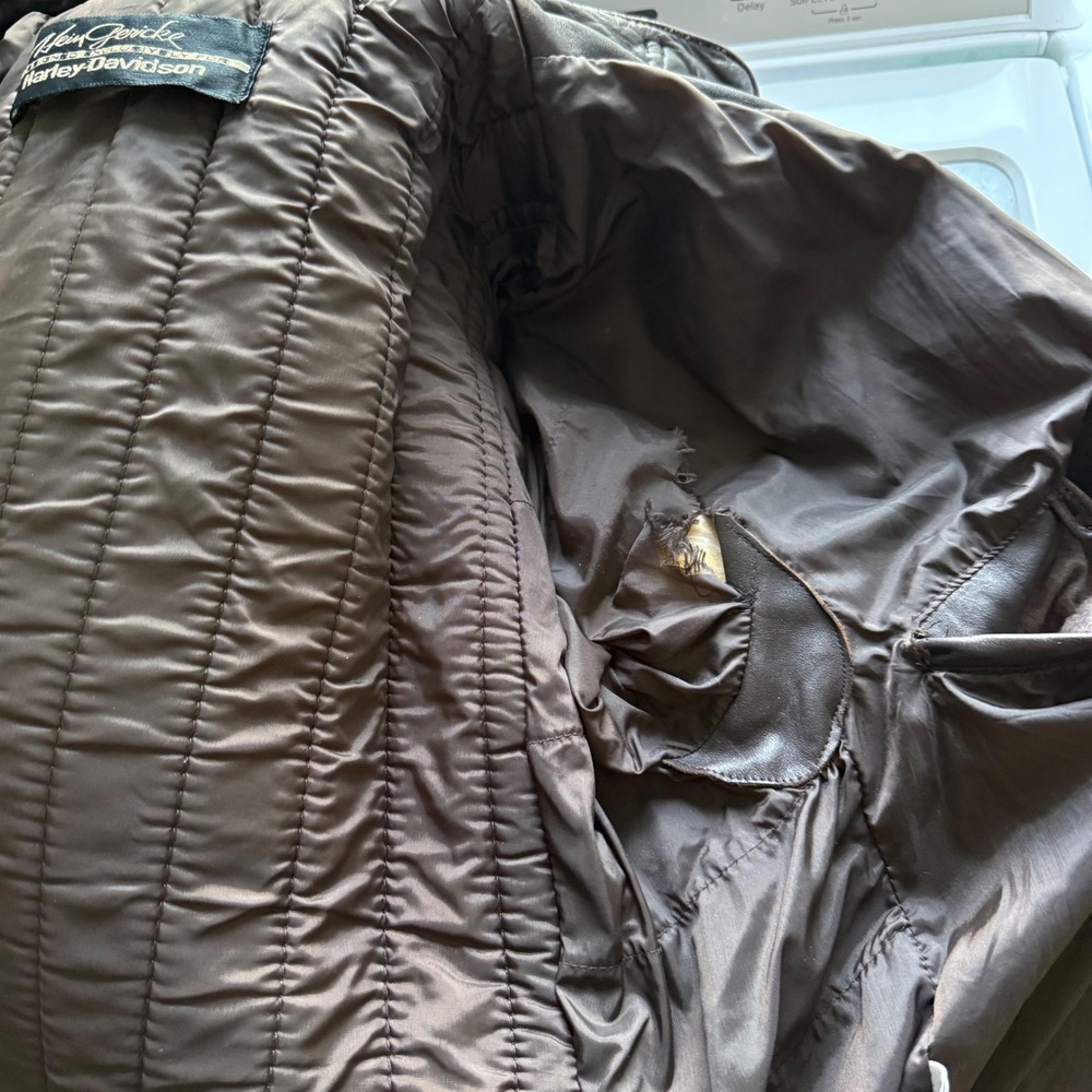 Vintage Hein Gericke Harley-Davidson Leather Biker Jacket 42 - Picture 8 of 12